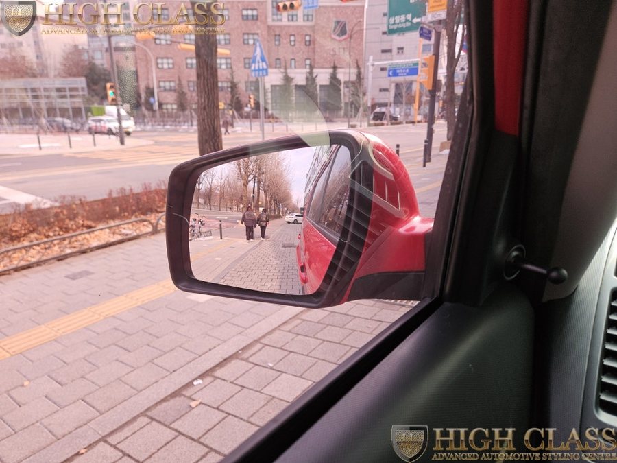 기아 쏘울 11년씩 사이드미러 유리 광각미러 교체