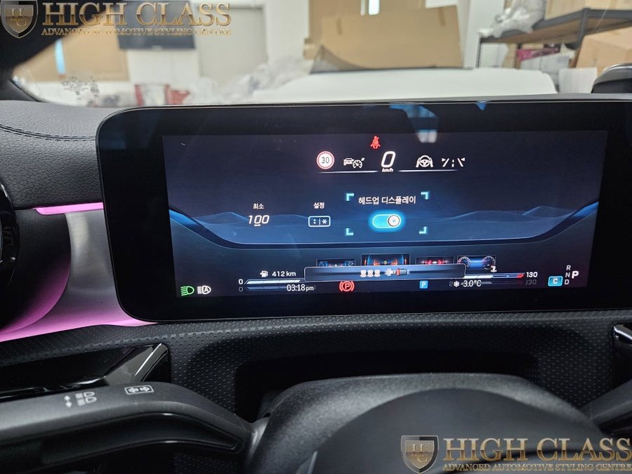 벤츠 CLA 45s AMG 페이스리프트 네비연동 순정 헤드업 디스플레이
