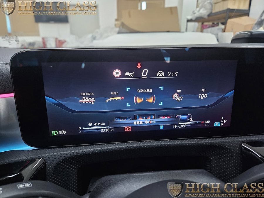 벤츠 CLA 45s AMG 페이스리프트 네비연동 순정 헤드업 디스플레이