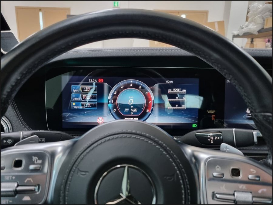 W222 벤츠S클래스 AMG계기판코딩, 반자율주행확장코딩, 오토스탑앤고