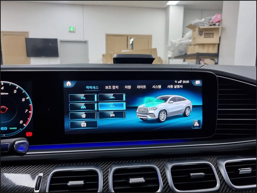 벤츠GLE쿠페 HUD 헤드업디스플레이 GLE53AMG 순정옵션