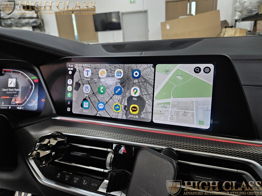 BMW X5 G05 - 카플레이 안드로이드 오토 코딩, 크리스탈 기어봉 3종 세트