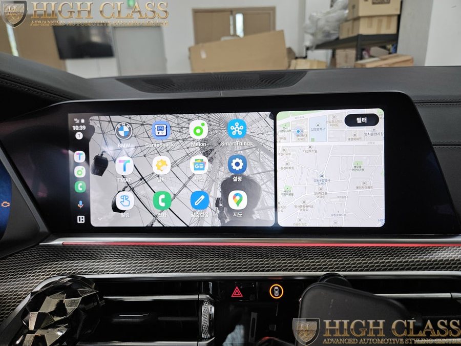 BMW X5 G05 - 카플레이 안드로이드 오토 코딩, 크리스탈 기어봉 3종 세트