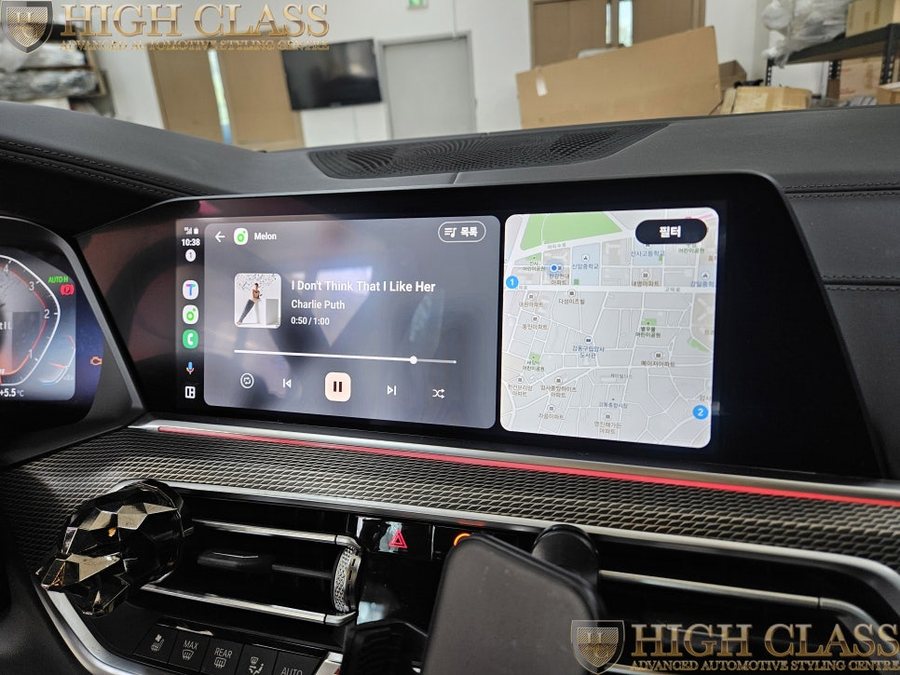 BMW X5 G05 - 카플레이 안드로이드 오토 코딩, 크리스탈 기어봉 3종 세트