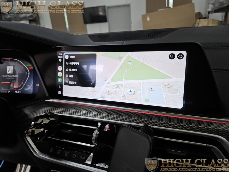 BMW X5 G05 - 카플레이 안드로이드 오토 코딩, 크리스탈 기어봉 3종 세트