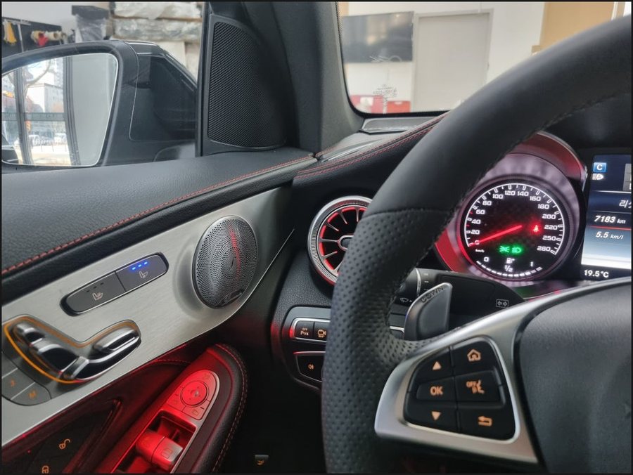 GLC43AMG 벤츠GLC 64색확장엠비언트, 송풍구엠비언트, 세로그릴
