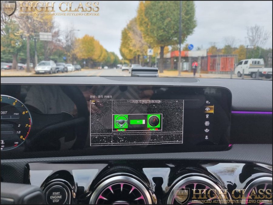 벤츠 A35 AMG 어라운드뷰시공, 세로그릴