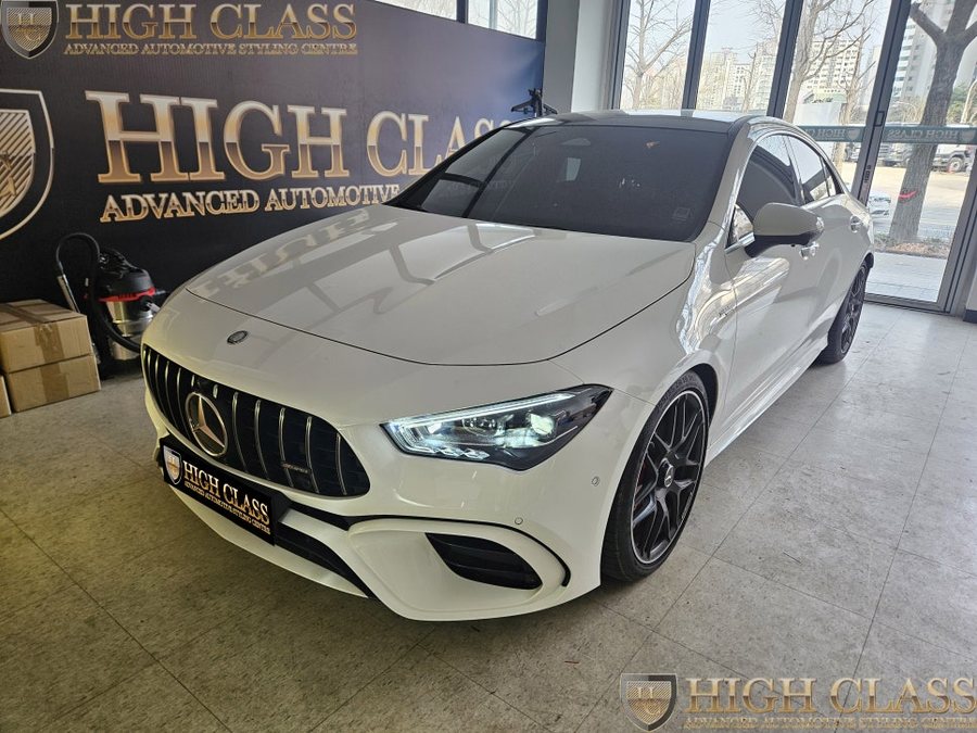 벤츠 CLA 45s AMG 버킷 시트, 센터페시아 하단, 도어 부메스터 엠비언트