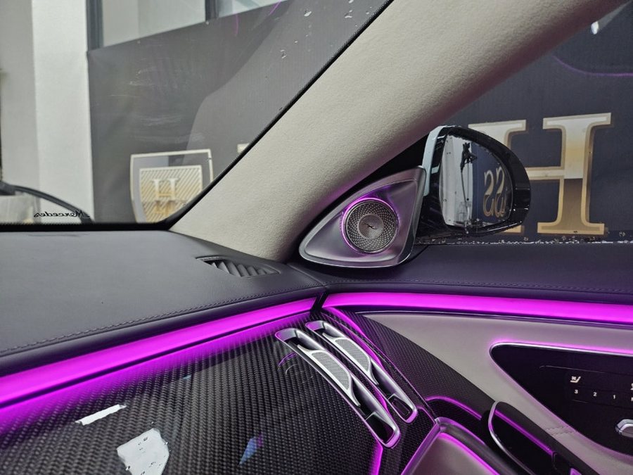 W223 S클래스 S63 AMG 정품 4D 부메스터 전동트위터 카본트림