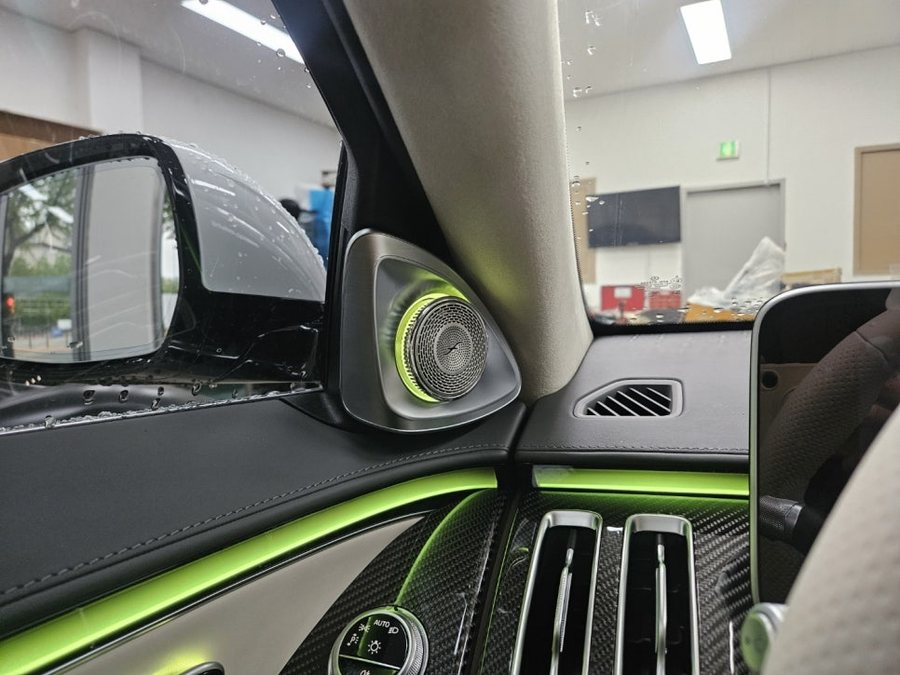 W223 S클래스 S63 AMG 정품 4D 부메스터 전동트위터 카본트림
