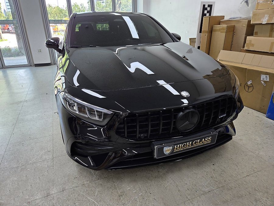 A클래스 A35 AMG 블랙 듀얼 머플러 팁