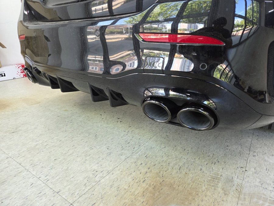 A클래스 A35 AMG 블랙 듀얼 머플러 팁