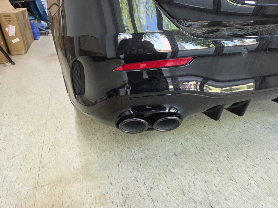 A클래스 A35 AMG 블랙 듀얼 머플러 팁