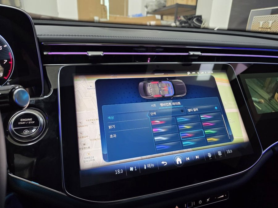 벤츠 E클래스 W214 AMG 계기판 코딩, 멀티컬러 색상 추가, 유성우 코딩 활성화 가능!