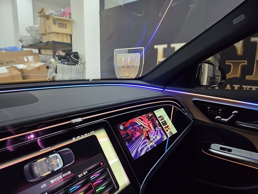 벤츠 E클래스 E200 순정 엑티브 엠비언트 활용법