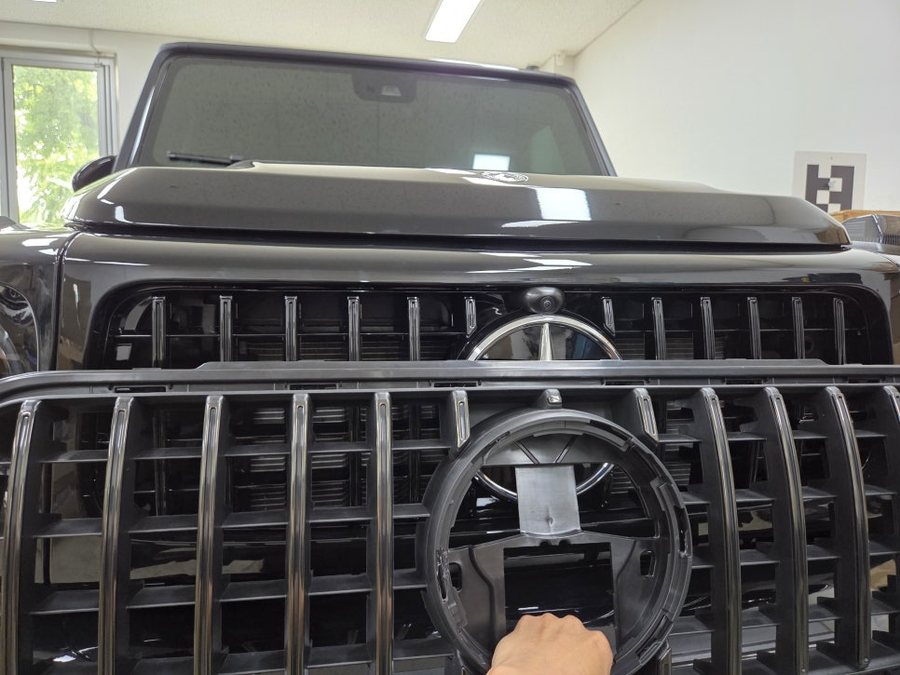벤츠 G바겐 신형 모델 바디킷 장착 후 카메라 보정작업