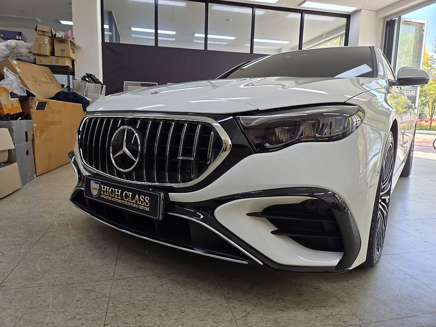 벤츠 E클래스 W214 53AMG 범퍼 바디킷 순정 세로 발광그릴