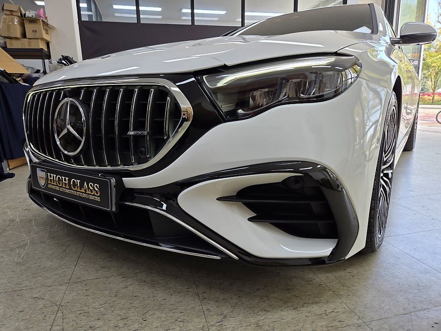 벤츠 E클래스 W214 53AMG 범퍼 바디킷 순정 세로 발광그릴
