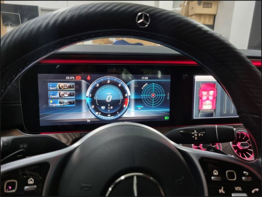 W213 벤츠E클래스 HUD 헤드업디스플레이, 와이드콕핏 디지털계기판 레트로핏