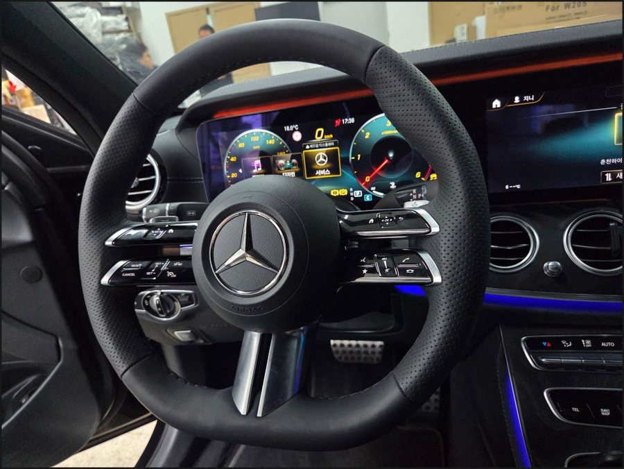 W213 벤츠 E클래스 순정 잠자리 핸들열선 레트로핏