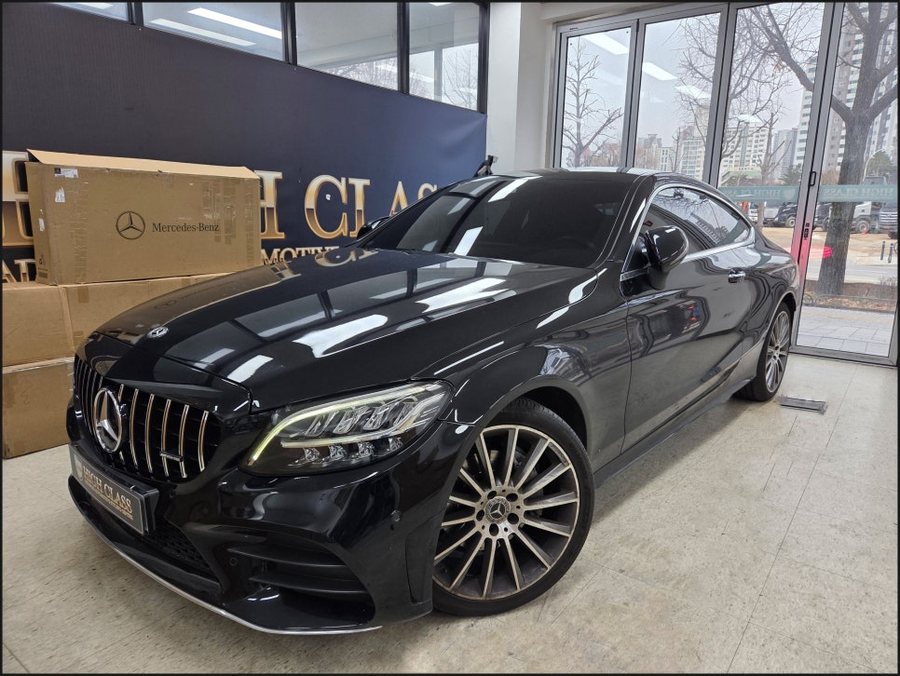 W205 C클래스 쿠페 통풍시트 시공과 세로그릴