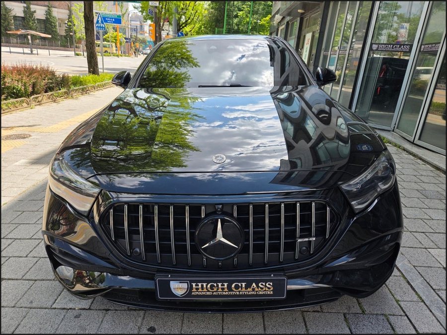 W214 벤츠 E클래스 E300 → E53AMG 디퓨저 듀얼 머플러팁 + 발광세로그릴