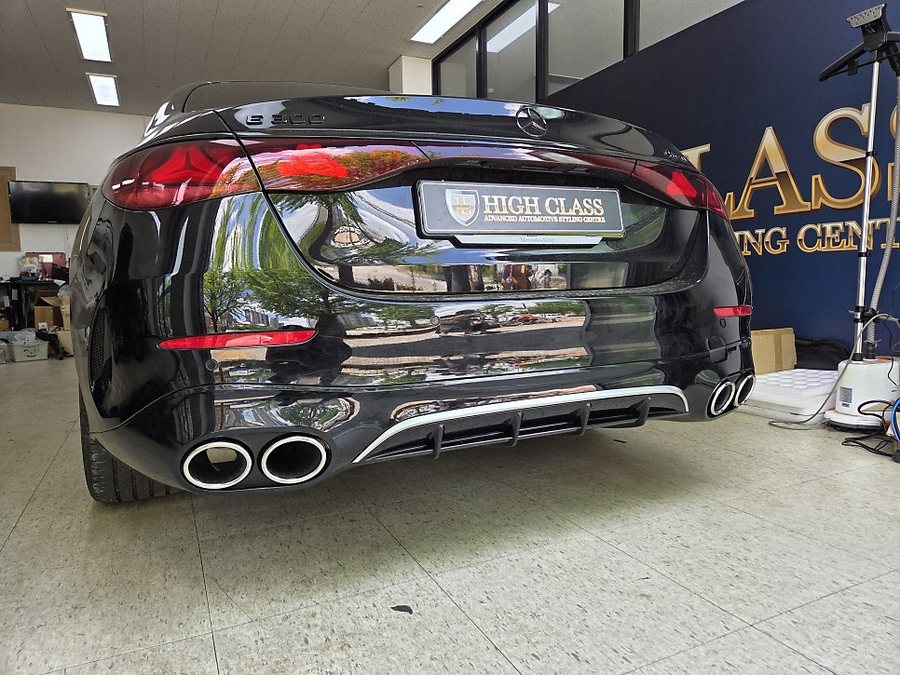 W214 E클래스 디퓨저 머플러팁 세로 발광그릴 AMG 외관변경
