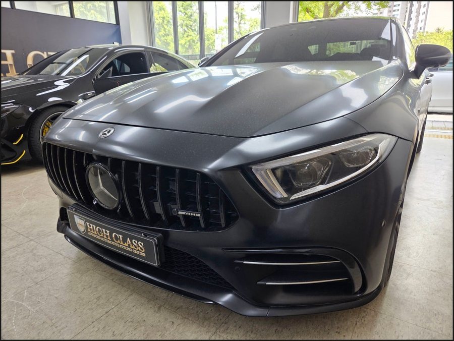 벤츠 CLS450 잠자리핸들 & 어질리티 셀렉트 버튼 시공으로 AMG 튜닝