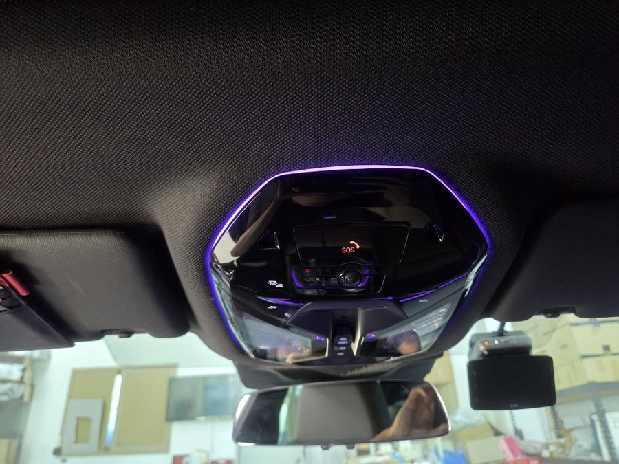 BMW G60 550e 오버 헤드 콘솔 엠비언트, 센터 콘솔 엠비언트 실내 LED 튜닝