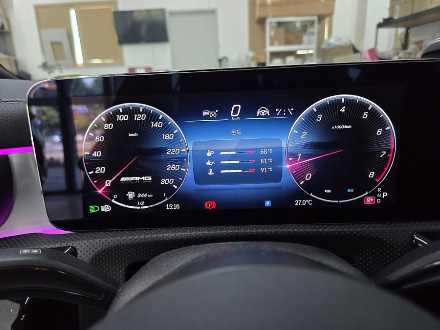 벤츠 CLA 페리 AMG 계기판 코딩 및 편의 옵션 업그레이드