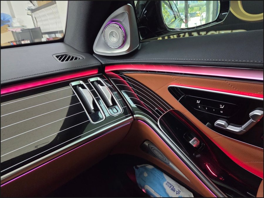 벤츠 W223 S450, 빠진 액티브 엠비언트부터 피아노트림·4D 부메스터까지
